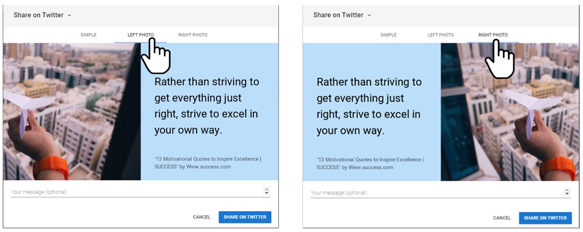 How to share your snippets on Twitter and Facebook- Snippet